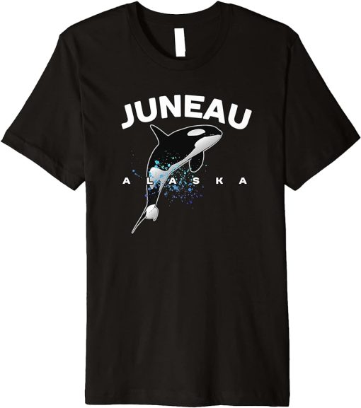 JUNEAU ALASKA Orca Killer Whale Watching Camping Vacation Premium T-Shirt