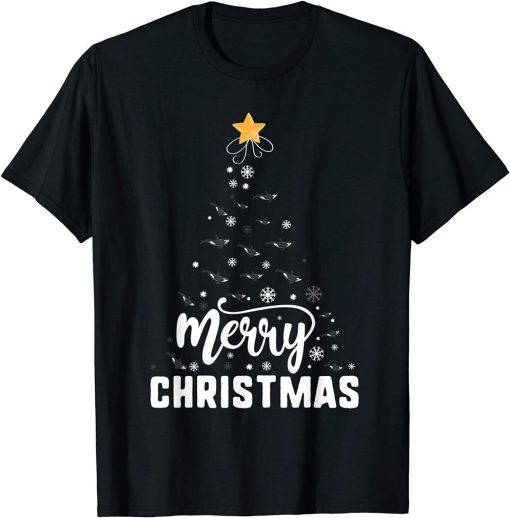 Orca Merry Christmas Tree Family Xmas Holidays Gift T-Shirt